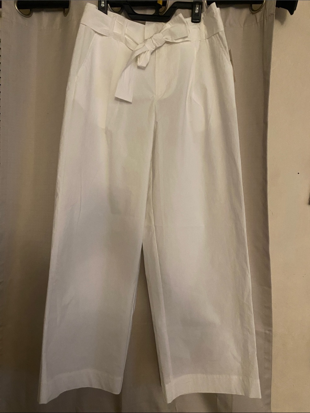 a new day White Wide-Leg Tie-Waist Pants